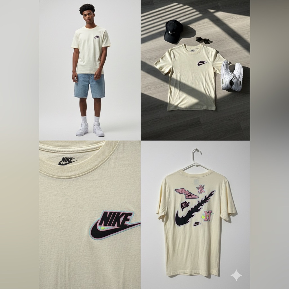 Nike Cream Graphic Short Sleeve Tee